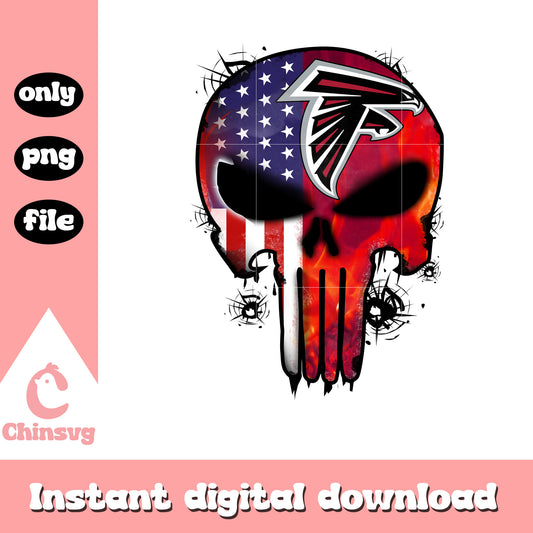 Red skull falcons american png, atlanta falcons football​ png