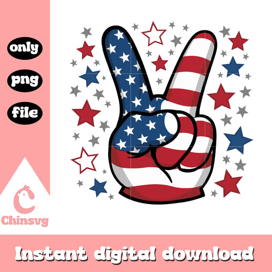 Red white and blue say hi design png, america 4th of july png