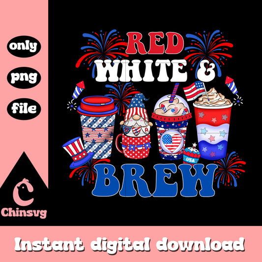 Red white and brew png, america vibe png, the drinking png