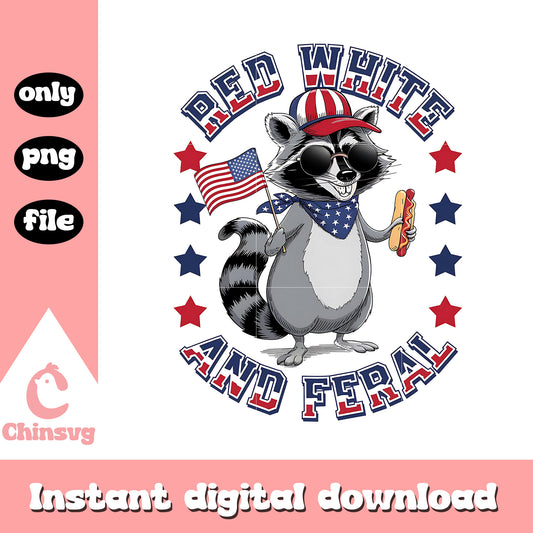Red white and feral 4th of july design png, america 4th of july png 