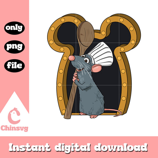 Remy little chef character png, dumbo png, disney casts png