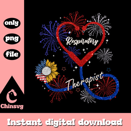 Respiratory Therapist png, usa flower png, medical heart shape png