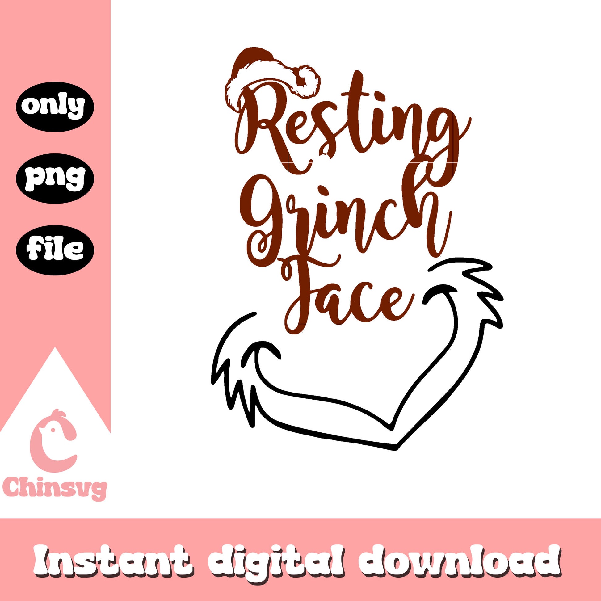 Resting grinch face smiling png, funny grinch pics png