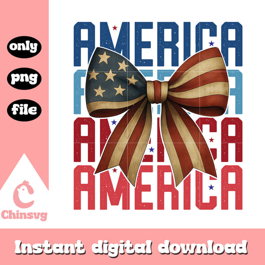 Retro america coquette design png, independence day png