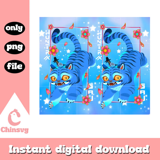 Retro derpy tiger kpop demon hunters png, cartoon character png