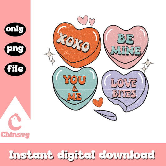 Retro heart valentine png, heart shape png, valentine png
