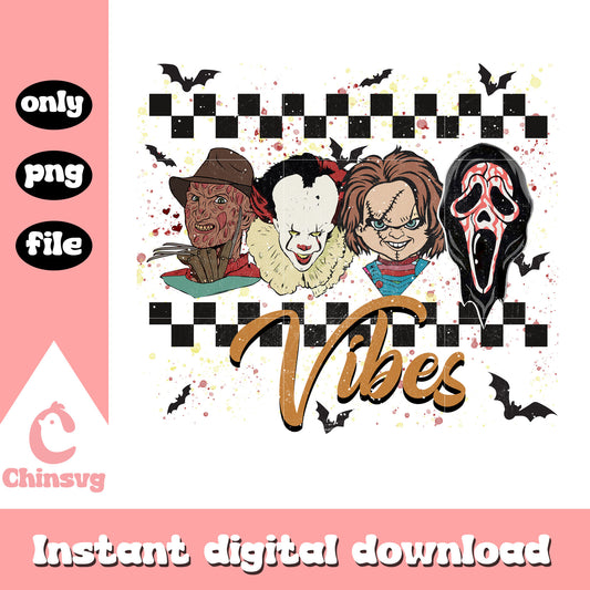 Retro horror character vibe png, Chucky from Child's Play retro png