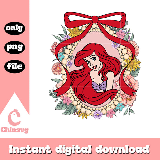 Retro little mermaid ariel png, dissney princess character png