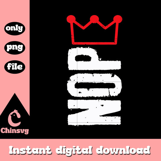 Retro no kings Nop design png, 4th of july holiday​ png