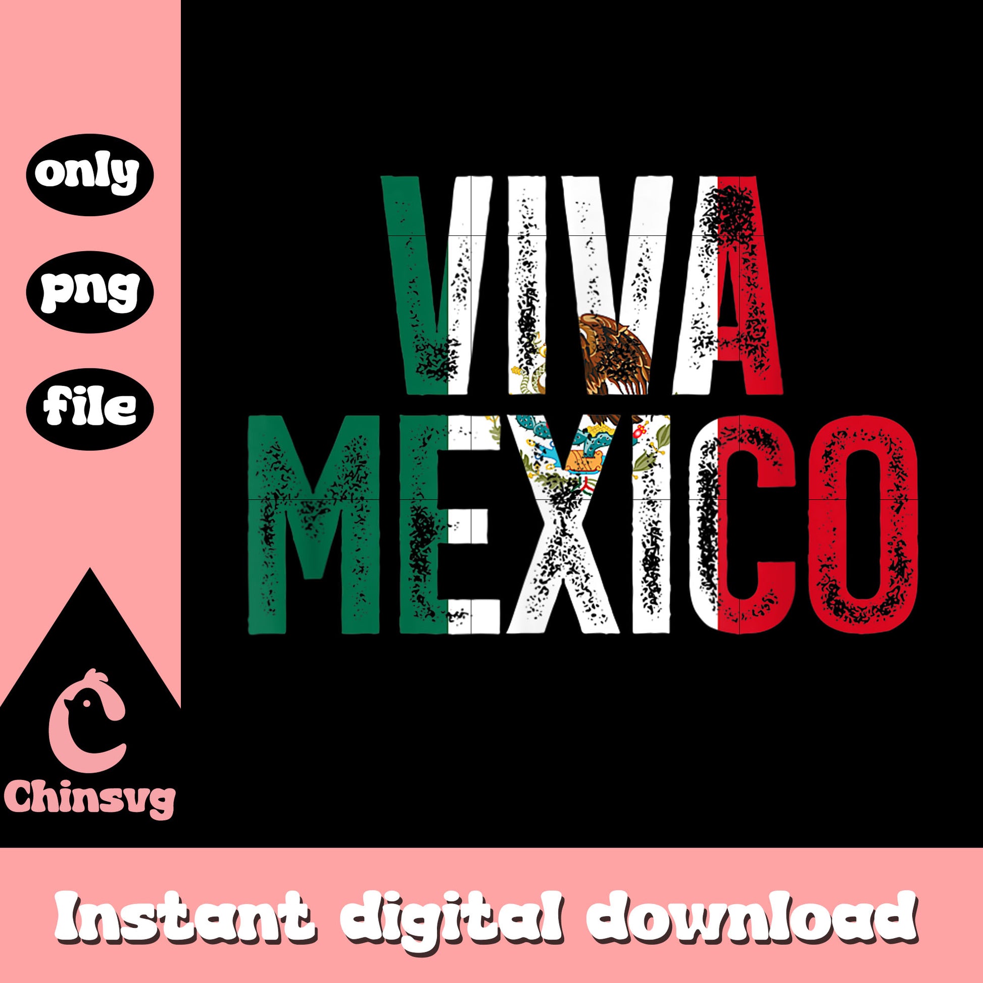 Retro viva mexico text design png, que viva mexico​ png