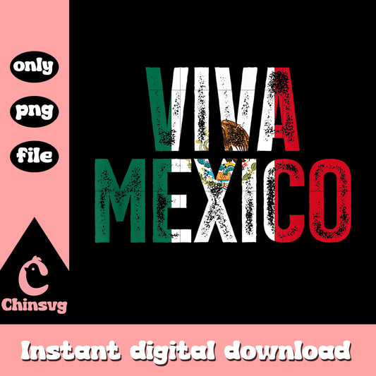 Retro viva mexico text design png, que viva mexico​ png