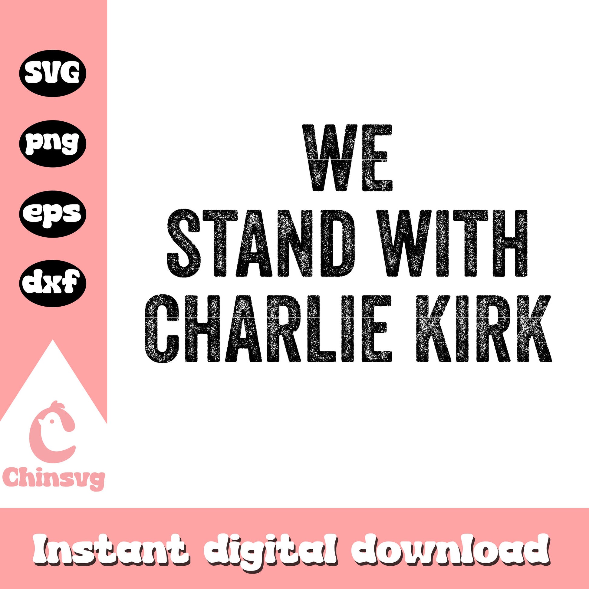 Retro we stand with charlie kirk svg, pray charlie svg