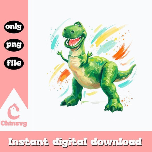 Rex Toy Story PNG, Dinosaur Toy Story PNG, Kids Birthday PNG