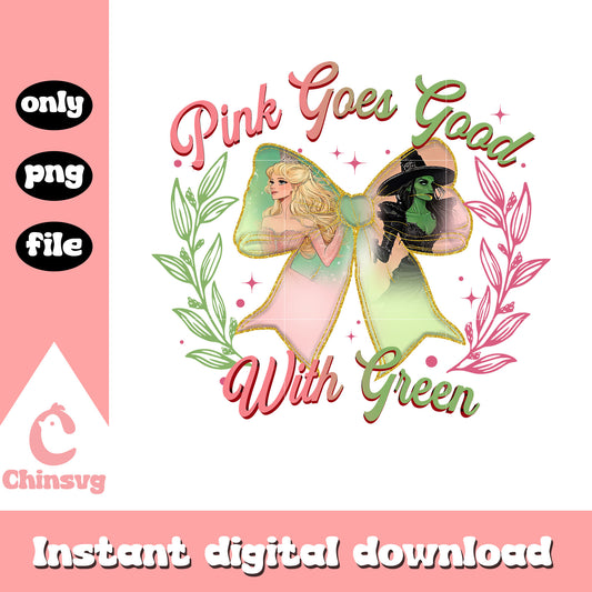 Ribbon wicked pink goes good with green png, ribbon png, wicked png