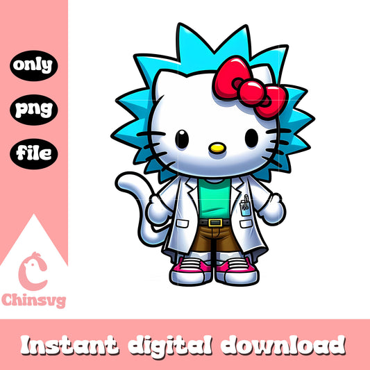 Rick Sanchez hello kitty costume png, hello kitty character png