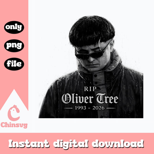 Rip Oliver Tree Memorial PNG, 1993 2026 Tribute, Cool Guy PNG