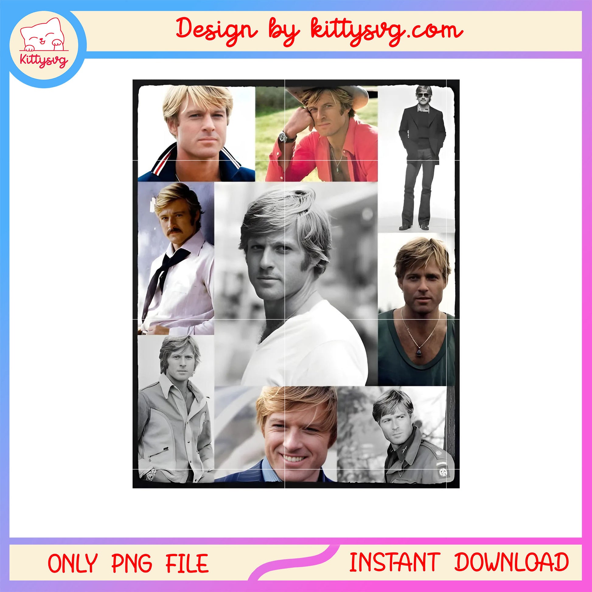 Robert redford frame design png, robert redford died png