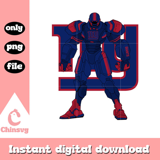Robot giants digital cartoon png, all 32 nfl football teams​ png