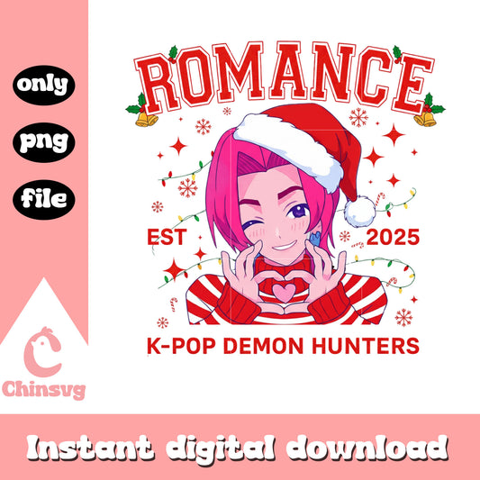 Romance kpop demon hunters est 2025 xmas png, romance saja boys png