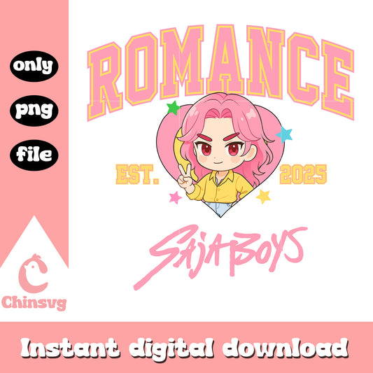 Romance saja boys est 2025 png, romance kpop demon hunters png