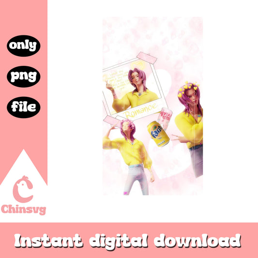 Romance saja boys photos design png, saja boys soda pop png