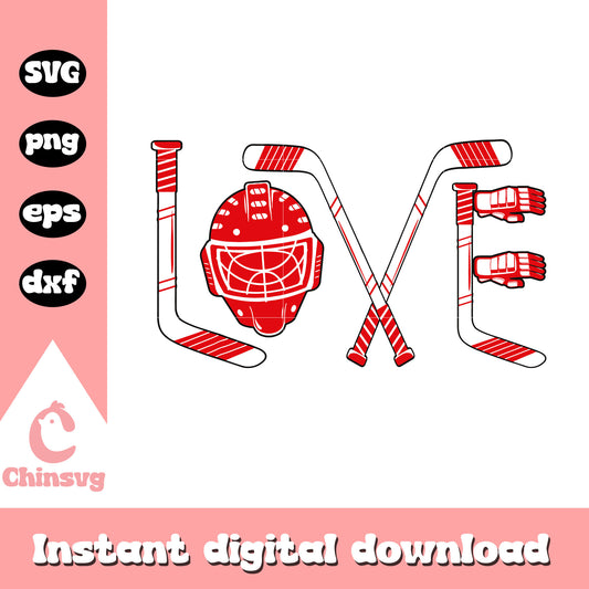 Rookies ice hockey love design svg, hockey svg, valentine svg