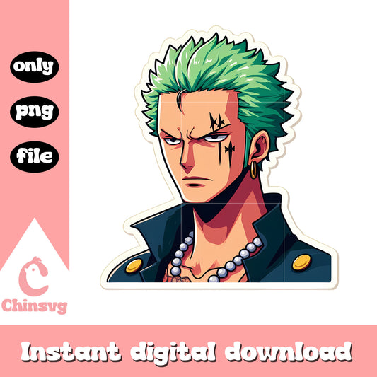 Roronoa Zoro clipping png, one piece anime png, anime png