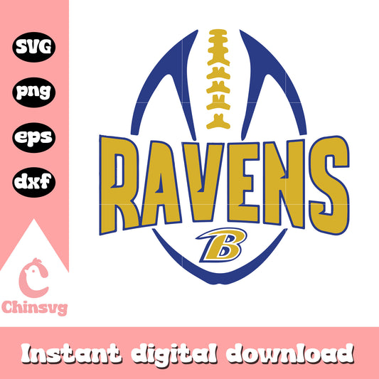 Rugby ball baltimore ravens text design svg, nfl rumors svg