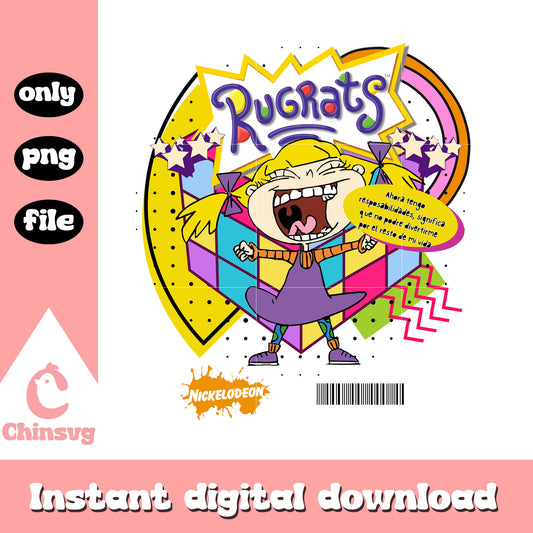 Rugrats angelica pickles clipart png, angelica rugrats quotes png