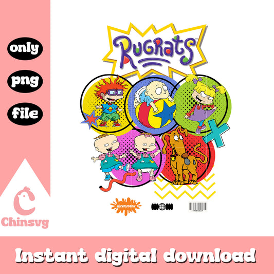Rugrats characters clipart design png, the rugrats movie png