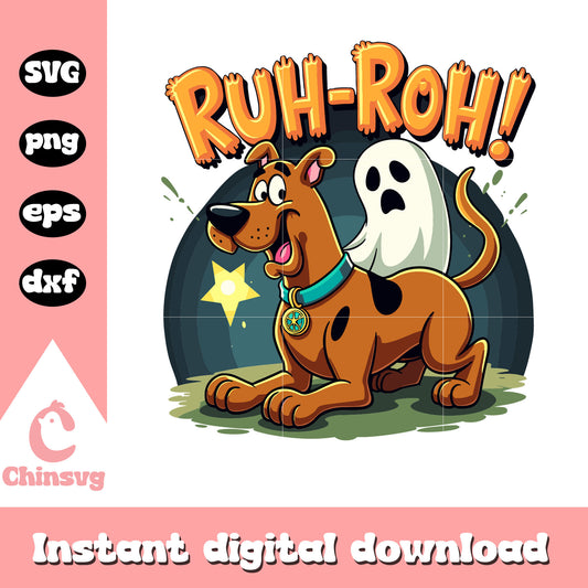 Ruh roh Scooby Doo svg, Scooby Doo cartoon svg, cartoon svg