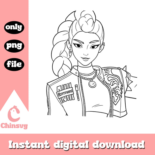 Rumi character huntrix member png, rumi huntrix png