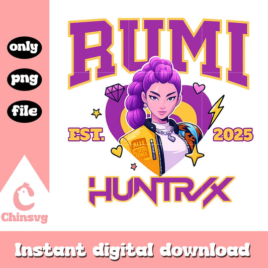 Rumi est 2025 huntrix movie design png, kpop demon hunters png