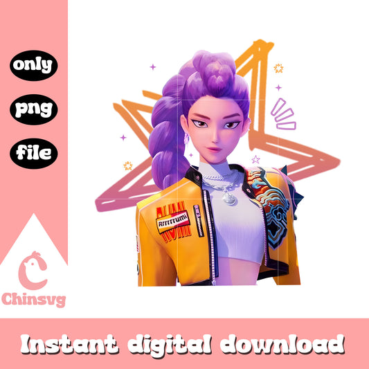 Rumi hunters star design png, kpop demon hunters png, huntrix png