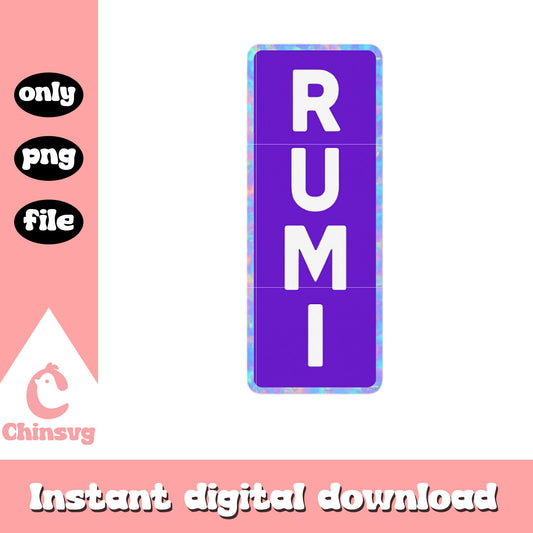 Rumi huntrix character design png, rumi kpop demon hunters png