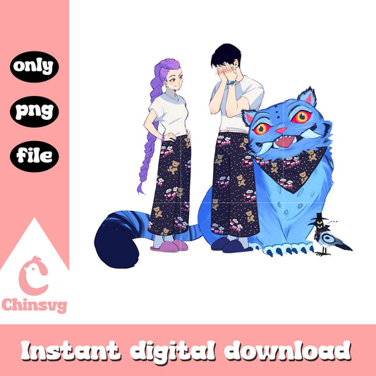 Rumi jinu and derpy pijama party design png, kpop demon hunters movies png