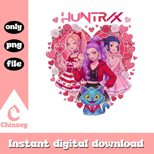Rumi red shirt valentine png, kpop valentines cards​​ png
