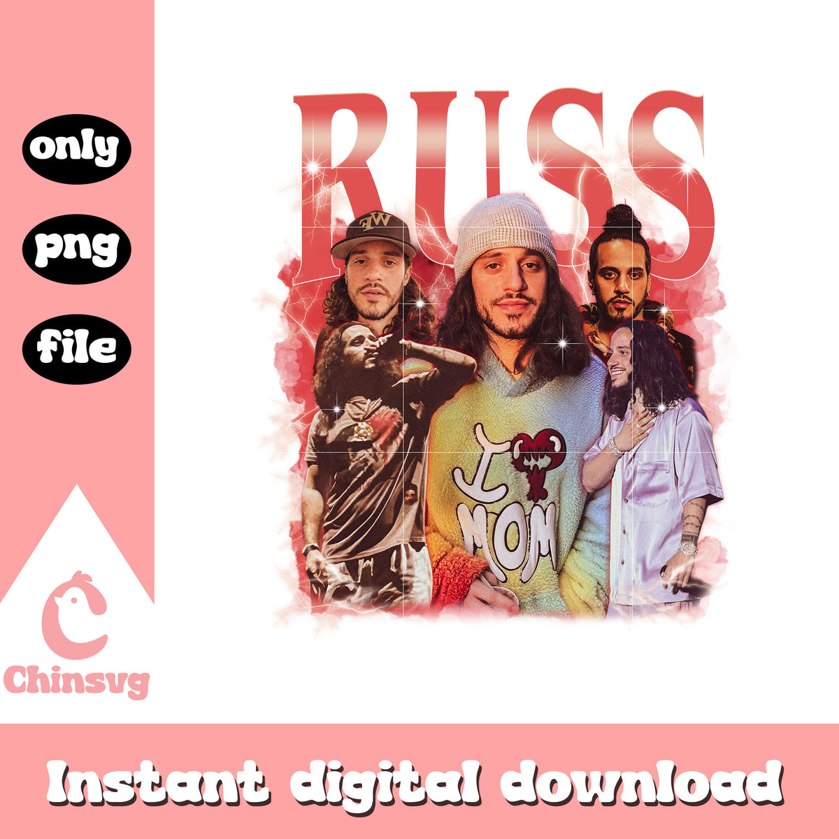 Russ wild tour name design png, russ png, rap concert png – Chinsvg