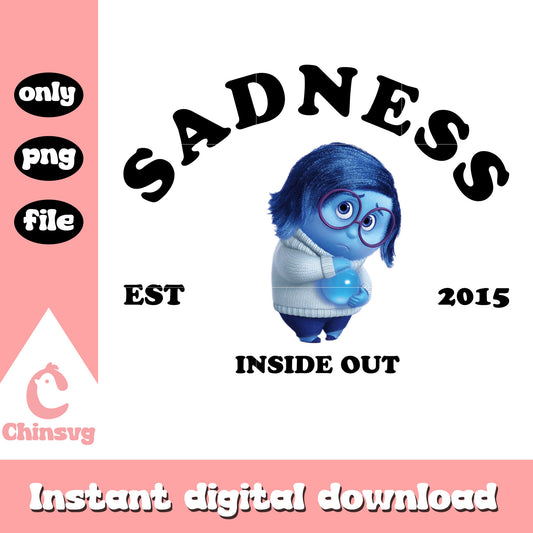Sadness face est 2015 inside out  png, sadness in inside out​​​ png