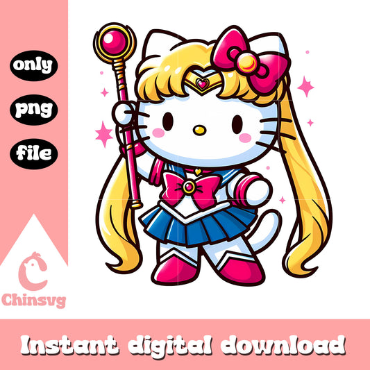 Sailor moon kitty cat costume png, sanrio hello kitty png