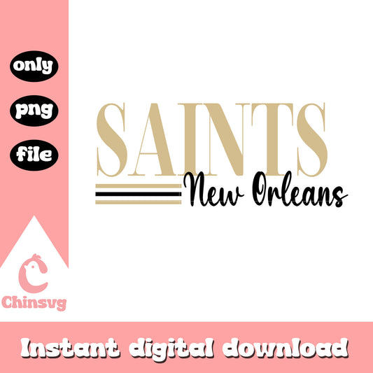 Saints new orleans font logo design svg, new orleans saints nfl svg