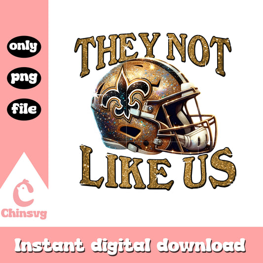 Saints they not like us png, New Orleans Saints nfl png