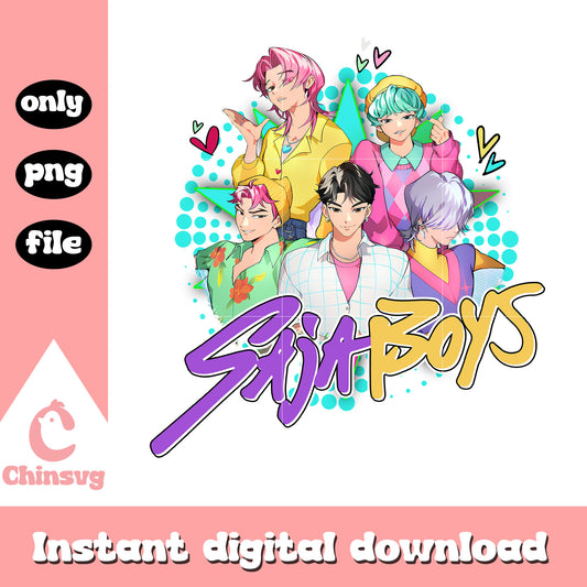 Saja boys characters design png, kpop demon hunters cast saja boys png