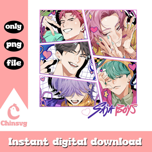 Saja boys kpop demon hunters members png, saja boys png