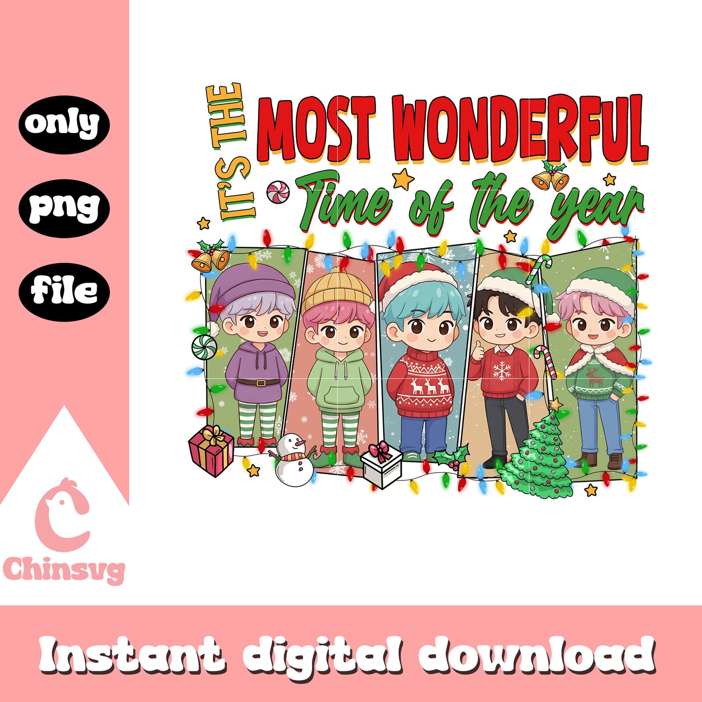 Saja boys most wonderful time design png, saja boys kpop png