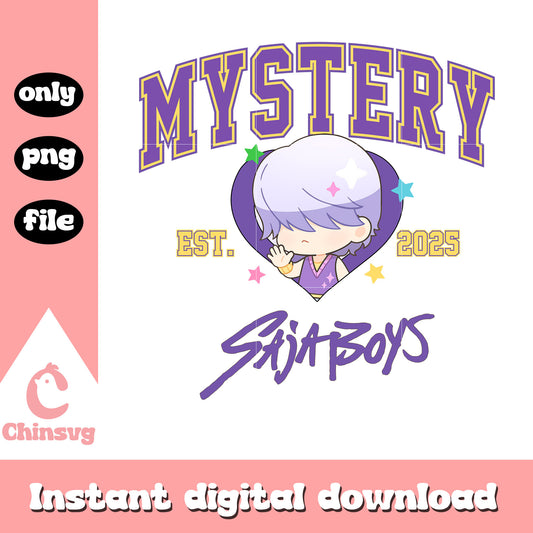 Saja boys mystery christmas eve design png, mystery saja boys png
