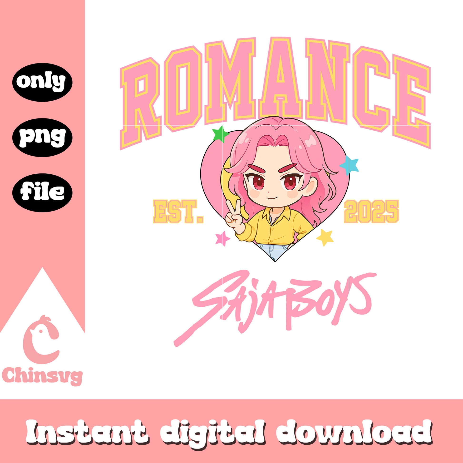 Saja boys romance christmas eve design png, romance saja boys png