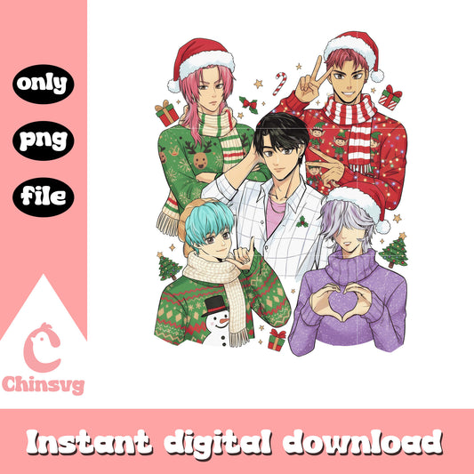 Saja boys wear christmas sweater png, ugly christmas sweater png