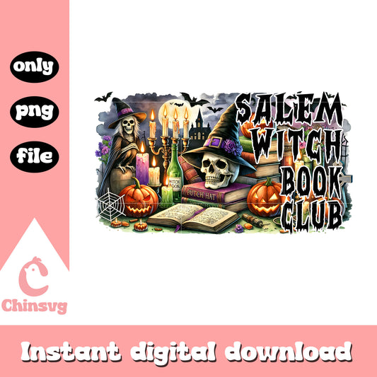 Salem witch book club halloween vibes png, halloween drawing png