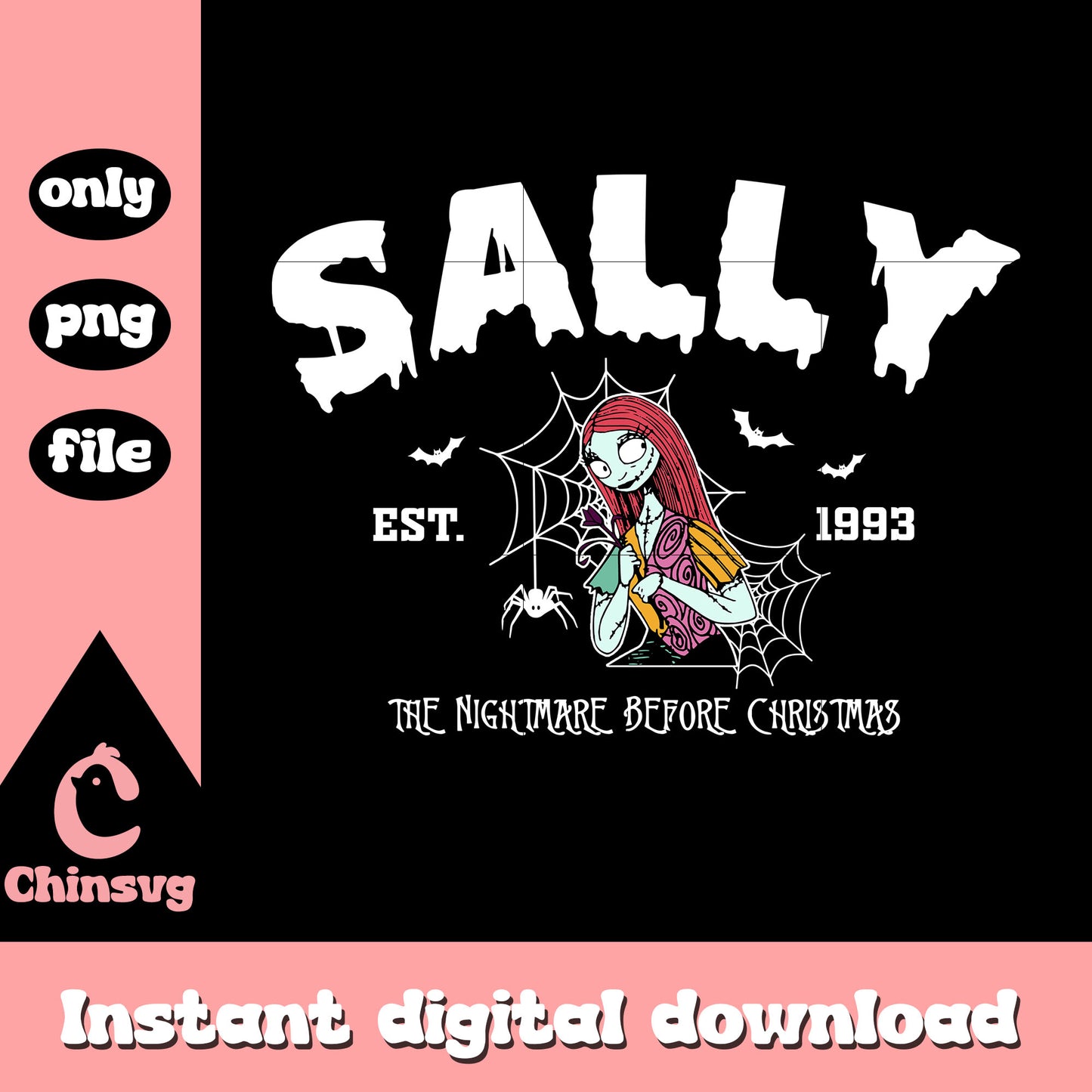 Sally est 1993 nightmare clipart png, night before christmas sally png